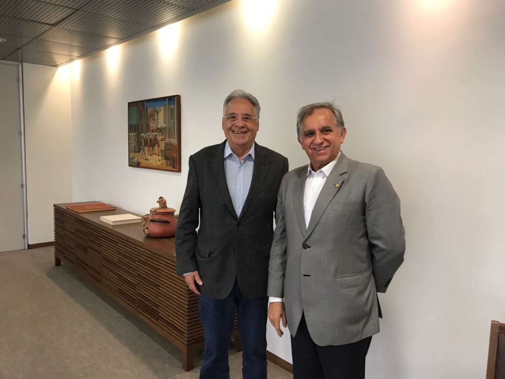 Izalci Lucas leva ao ex-presidente FHC detalhes do plano Todos Pelo DF