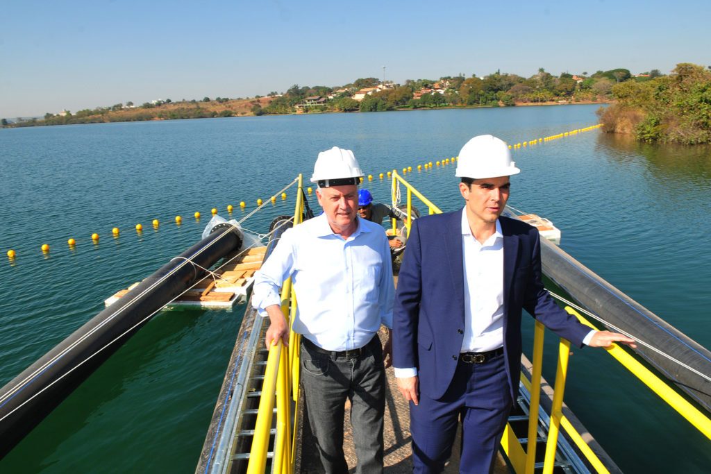 Obras de captação de água no Lago Paranoá estão 74% executadas