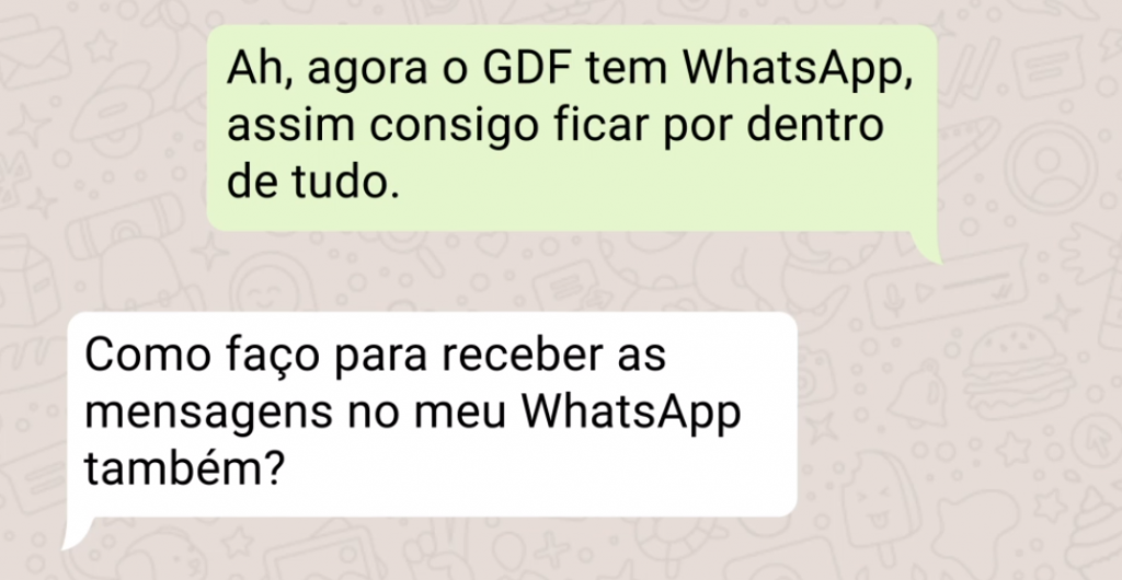 GDF cria mais um canal direto com a população. Agora, via WhatsApp