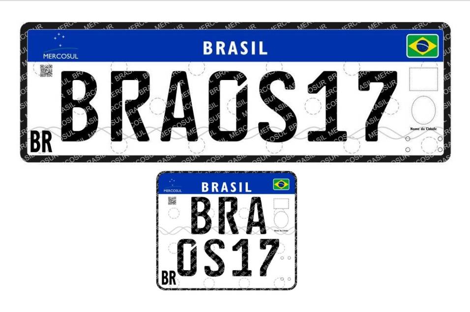Detran iniciará processo de implantação das novas placas
