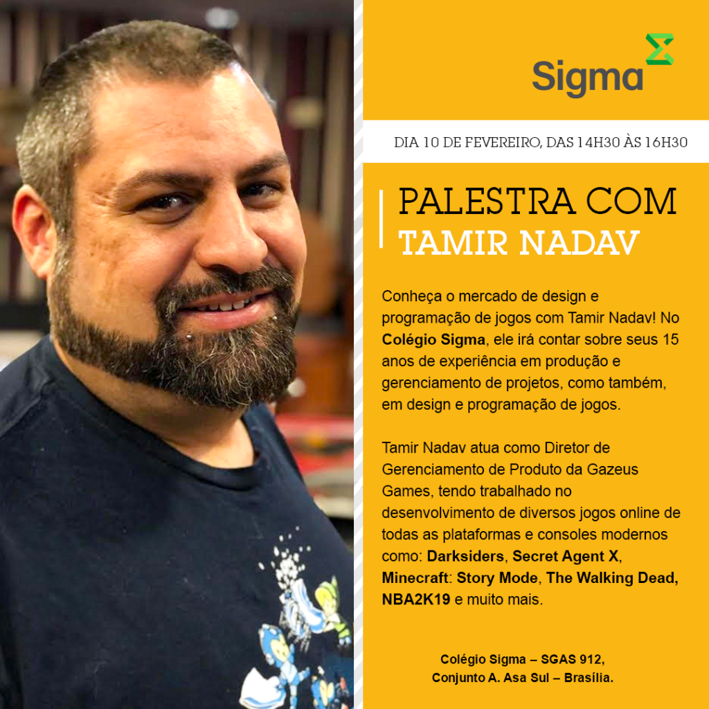 Colégio de Brasília realiza palestra sobre o mercado de jogos online no Brasil