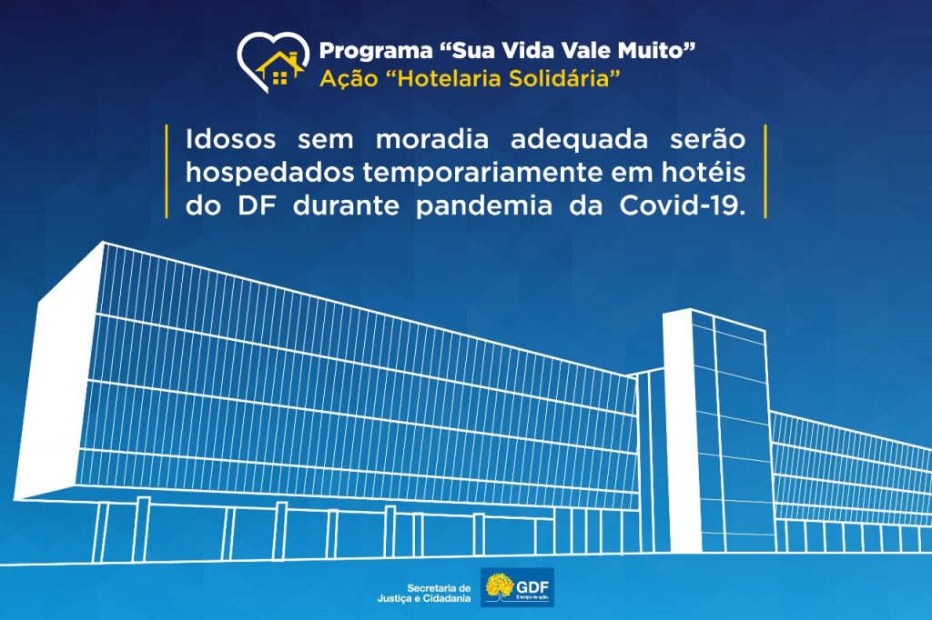 GDF convida idosos para quarentena em hotéis e inscrições já estão abertas