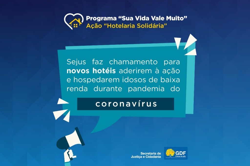 Sejus publica edital de chamamento para hotéis do DF abrigarem idosos