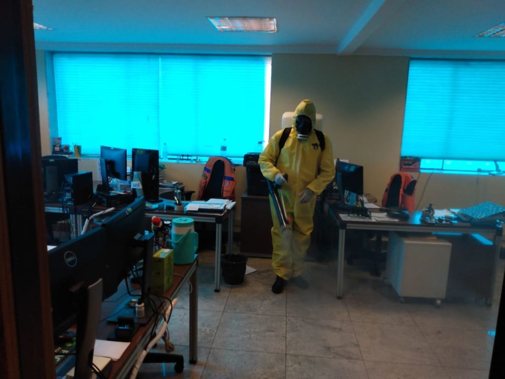 SIA recebe ações de sanitização contra a Covid-19