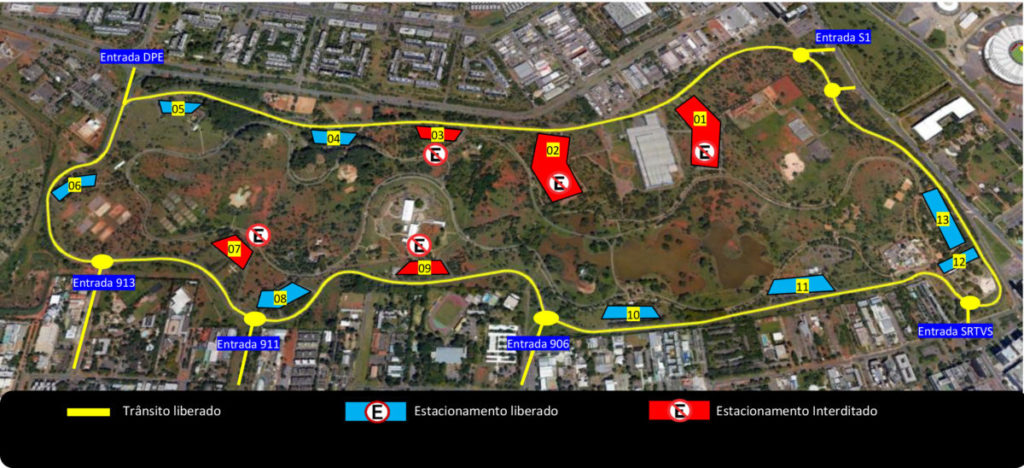 Detran-DF libera tráfego de veículos no Parque da Cidade