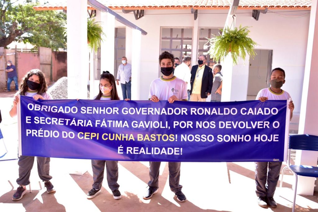 Rio Verde: governador visita obra orçada em R$ 1 milhão em escola