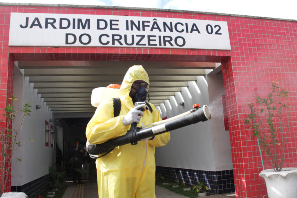 No Distrito Federal, mais de 90% das escolas já foram higienizadas