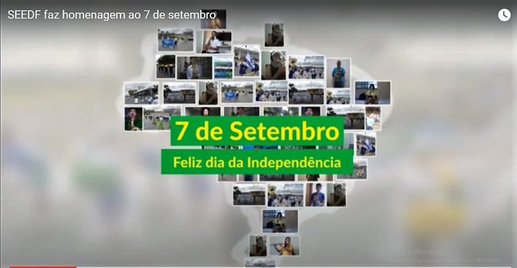 Estudantes da rede pública de Brasília celebram 7 de Setembro em vídeo
