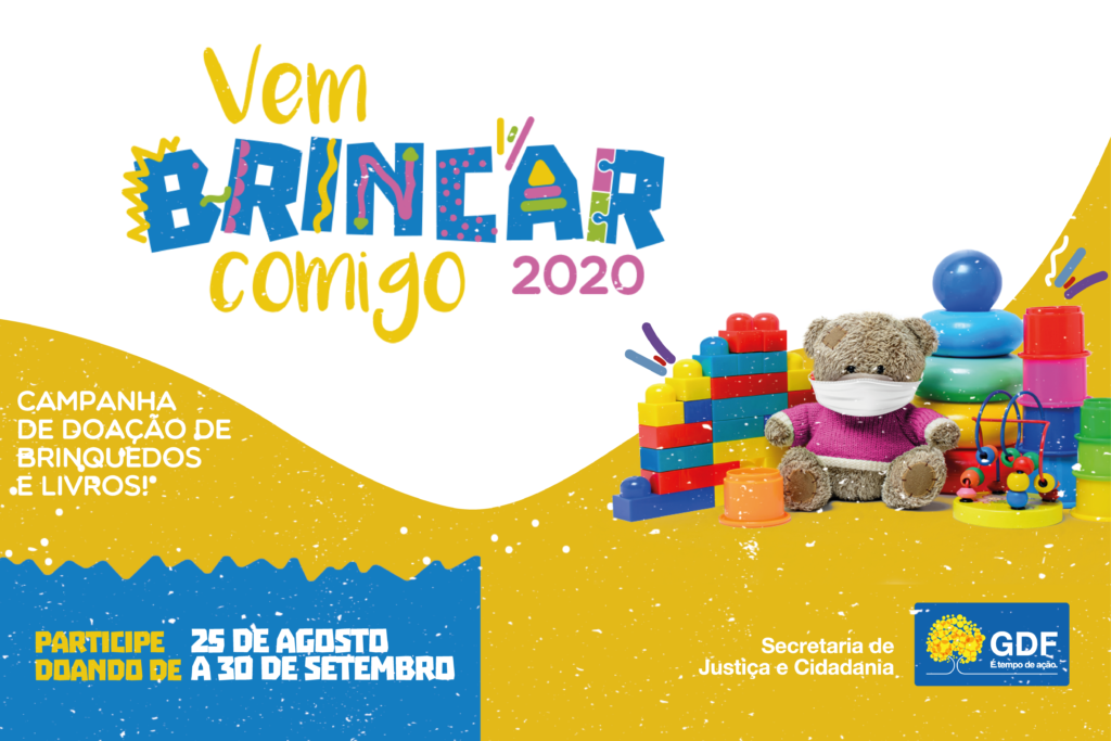 Sejus participa de campanha do GDF para arrecadar livros e brinquedos infantis