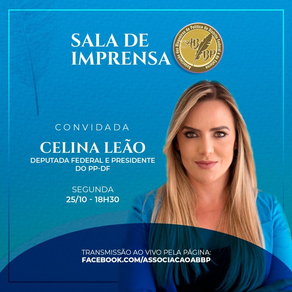 Celina Leão participa da Sala de Imprensa da ABBP na próxima segunda