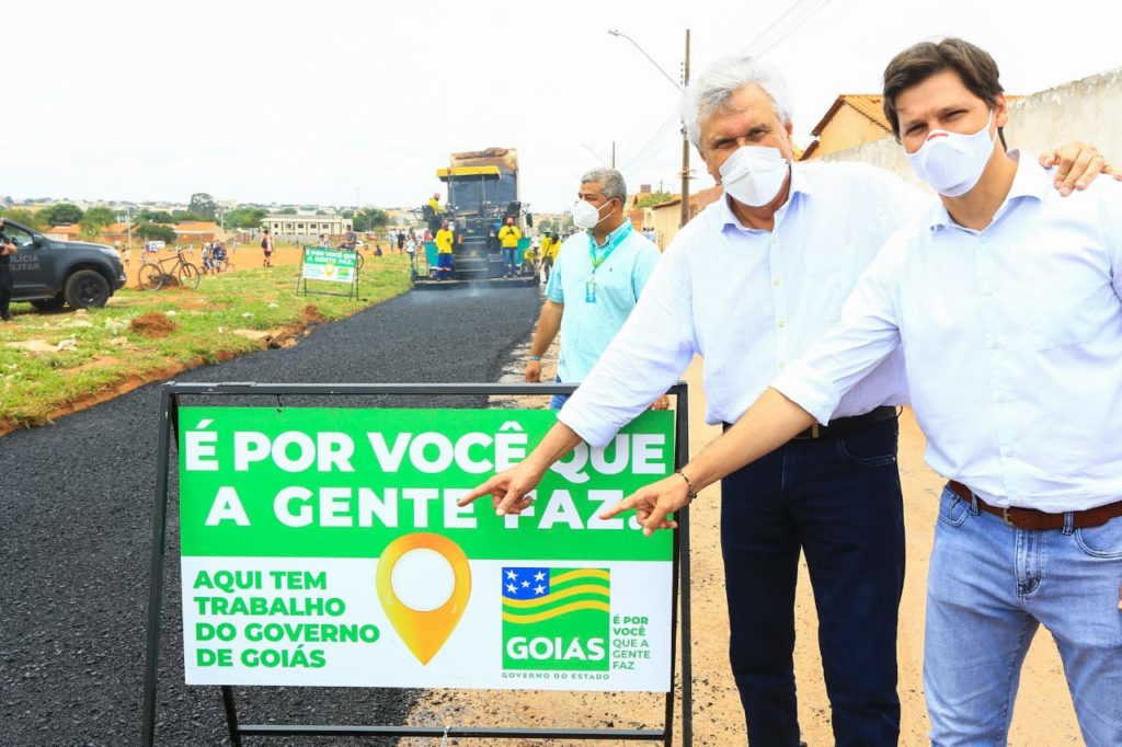 Em Águas Lindas, Caiado lança obras do Programa Goiás em Movimento
