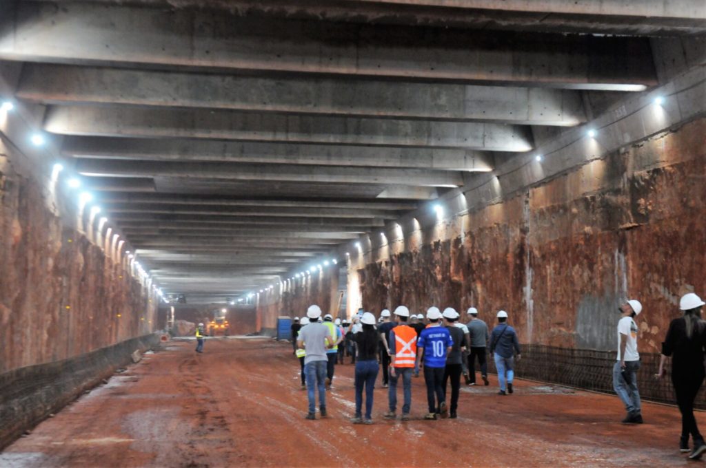 Obra do Túnel de Taguatinga é referência para alunos de engenharia