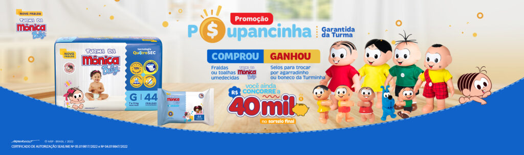 Agarradinhos da Turma da Mônica voltam depois de quase 30 anos, com a promoção “Poupancinha Garantida”