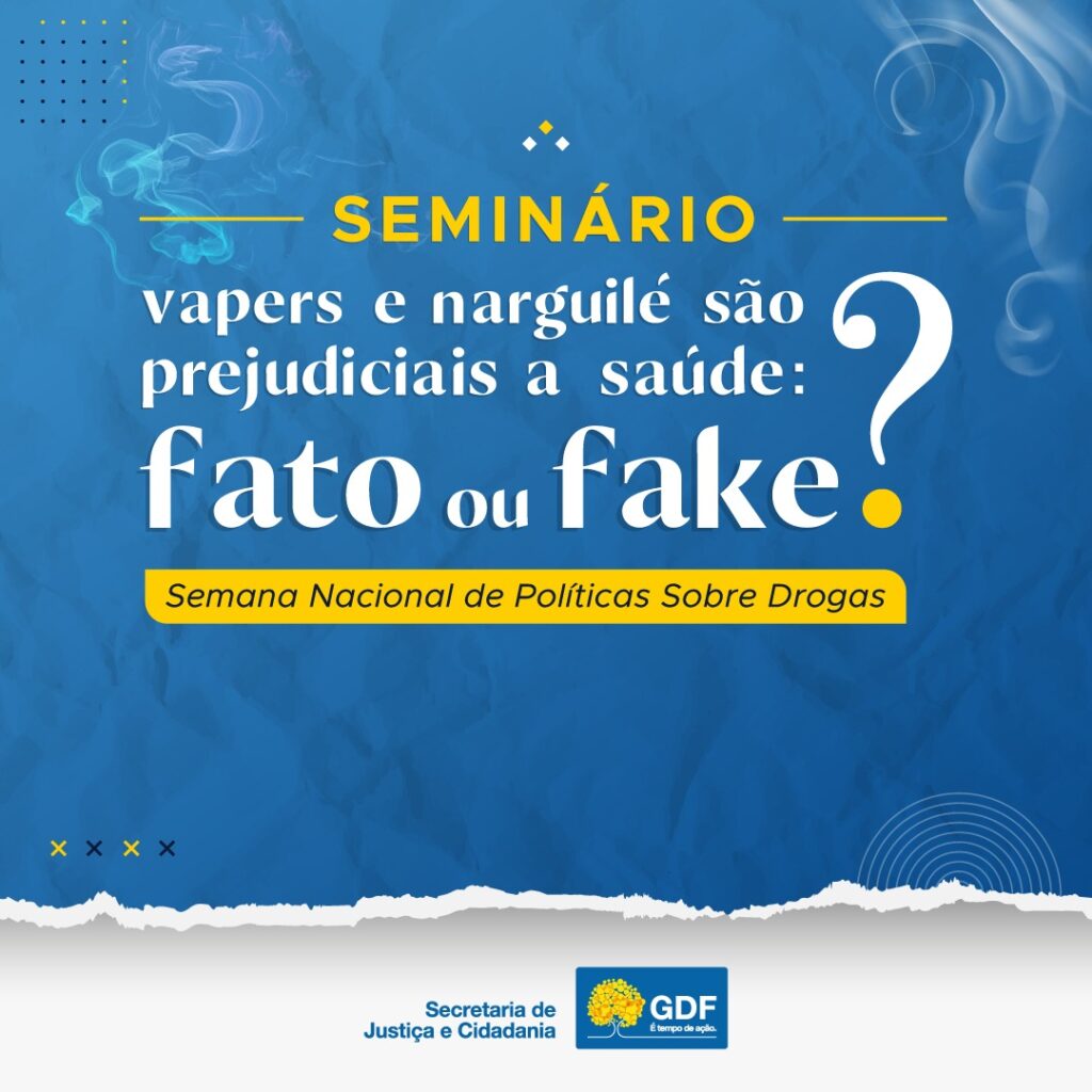 Sejus promove a Semana Nacional de Políticas sobre Drogas de 26 de junho a 1º de julho