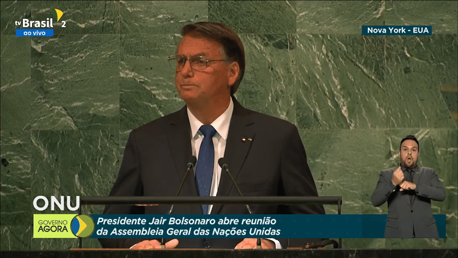 Bolsonaro na ONU: “Brasil tem economia em plena recuperação”