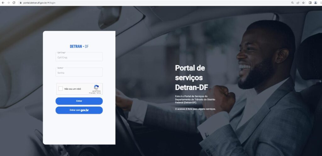 Detran-DF disponibiliza acesso aos serviços digitais por meio do cadastro gov.br
