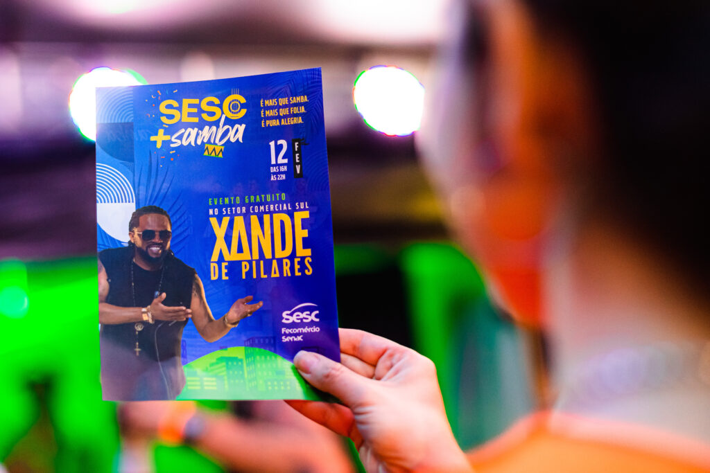 SESC + SAMBA | Com show de Xande Pilares, Sesc-DF vai agitar o domingo na capital federal