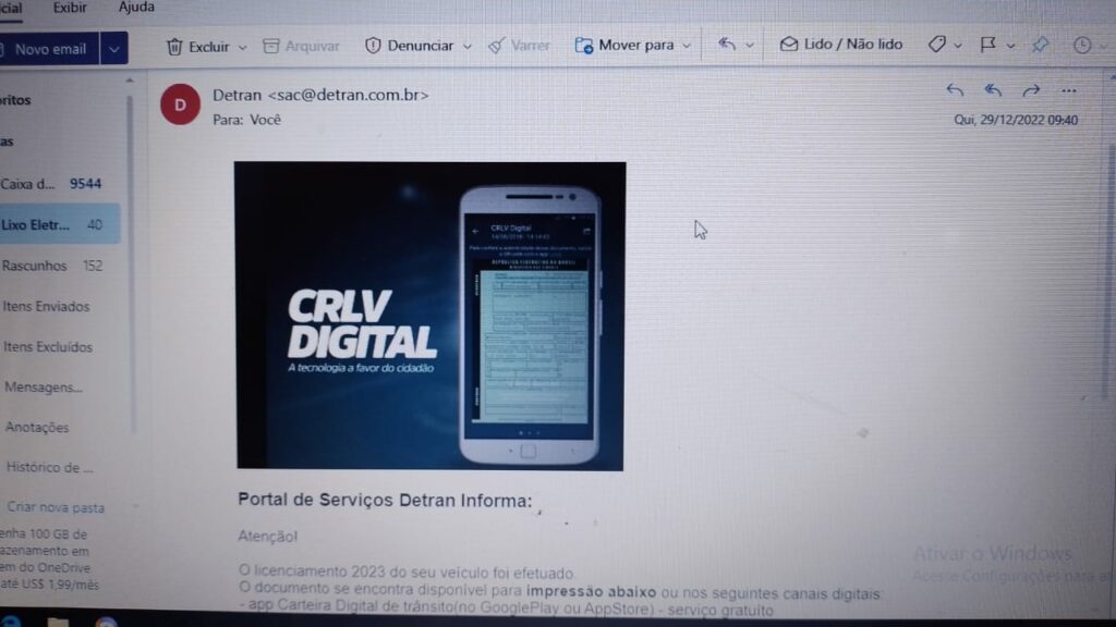 Cuidado! Detran-DF chama a atenção para golpes por e-mail