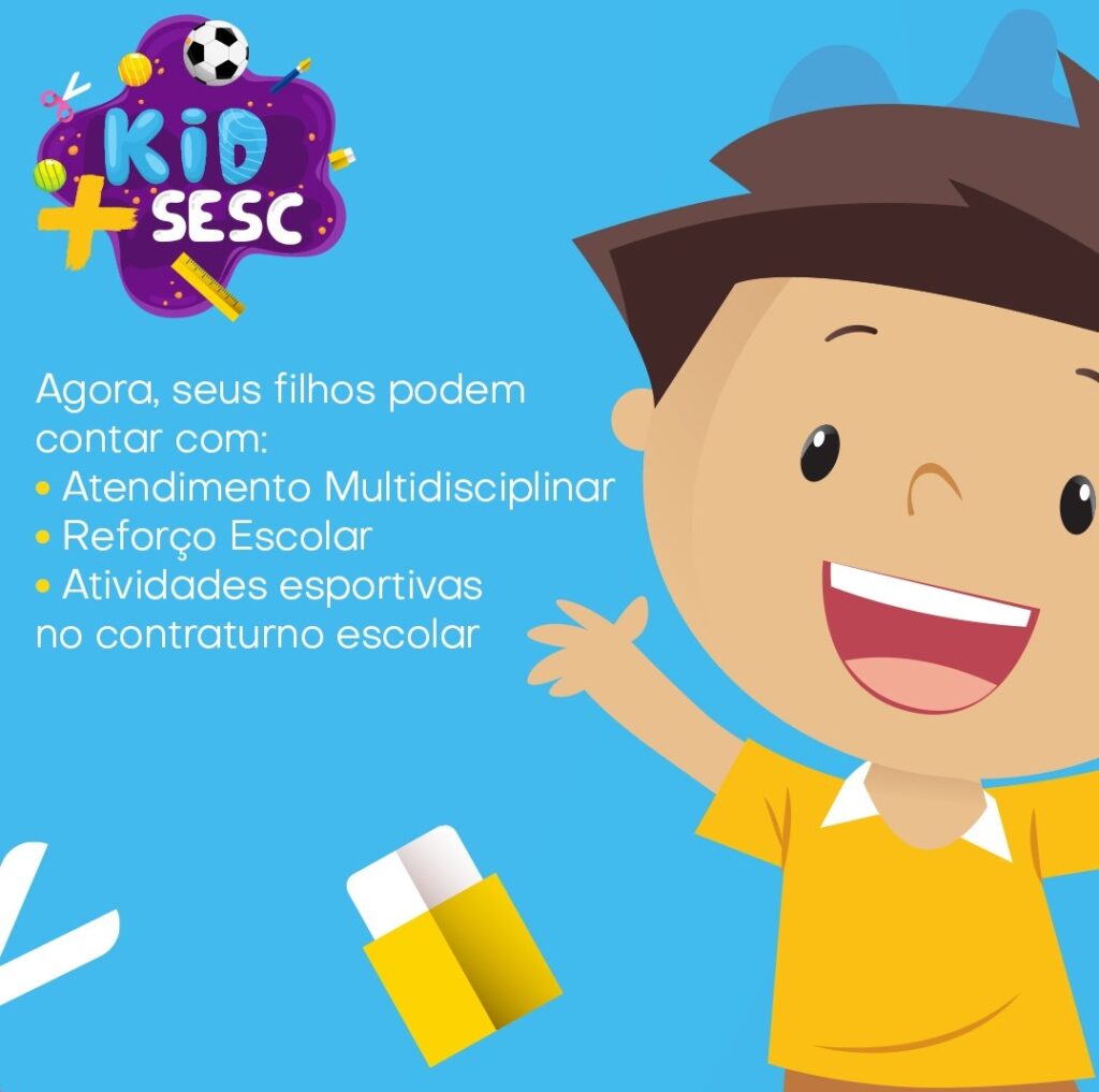 Esporte e reforço escolar: Sesc oferece atividades para crianças de 6 a 10 anos no contraturno escolar