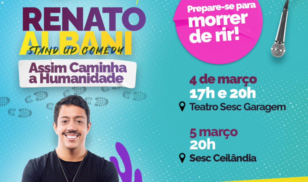 Gratuito | Sesc + Humor apresenta show de humor com Renato Albani