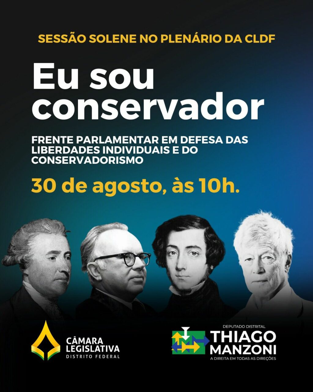 Em defesa do conservadorismo: Manzoni lançará frente parlamentar no dia 30 de agosto