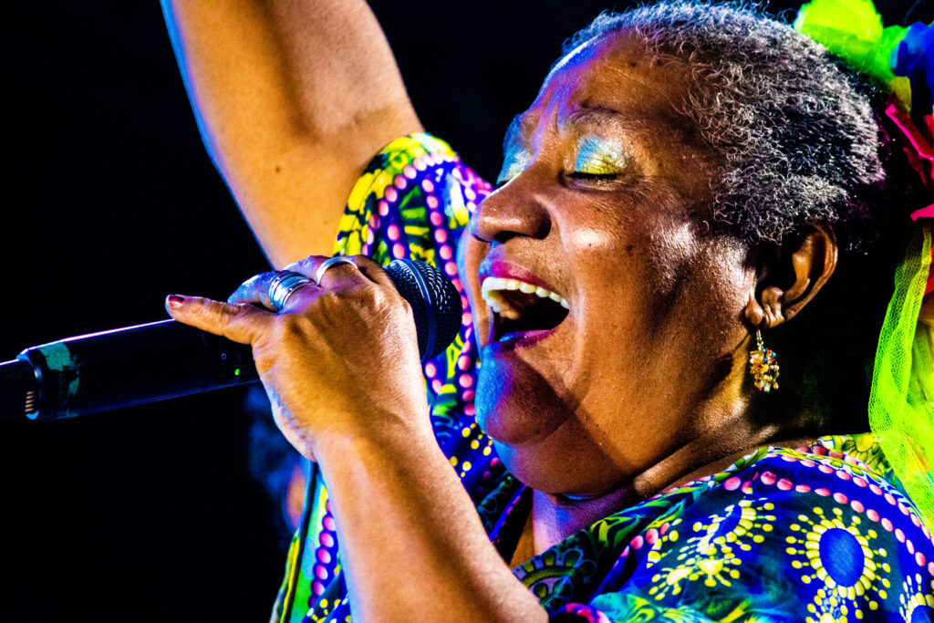 Martinha do Coco se apresenta no Cerrado Cultural, em Planaltina