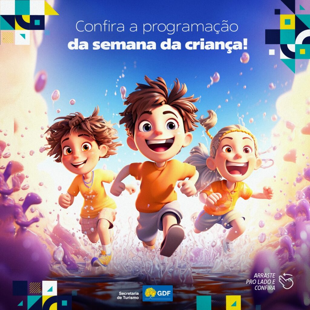 Parceria entre a Setur-DF e administrações regionais garante a festa da criançada