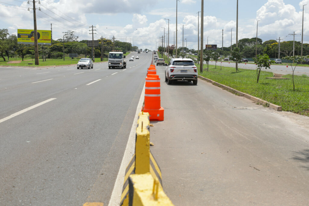 Faixa reversa instalada para concretagem da Epig será desativada