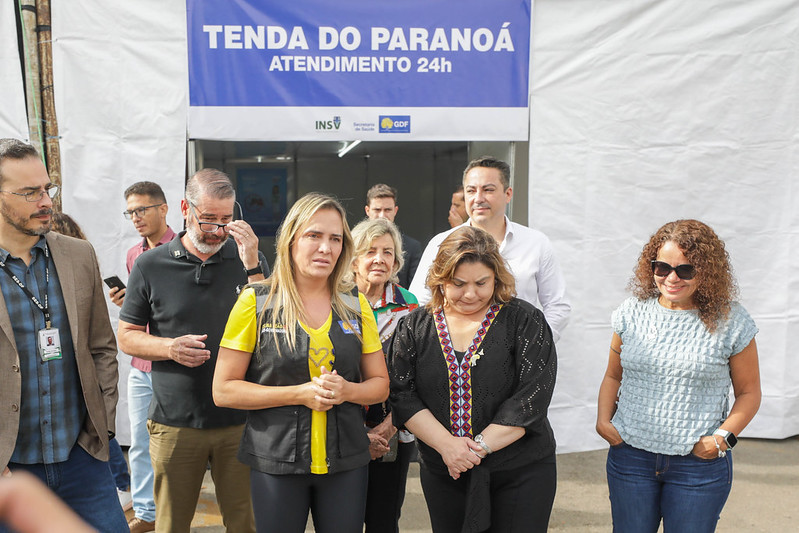 Tenda de acolhimento para pacientes com dengue é inaugurada no Paranoá