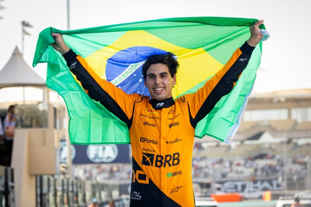 Patrocinado pelo BRB, Bortoleto conquista título inédito na Fórmula 2