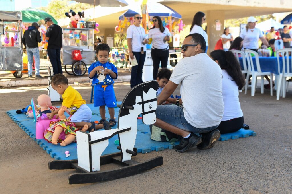 Sejus-DF promove dia de lazer para crianças em vulnerabilidade no Riacho Fundo II