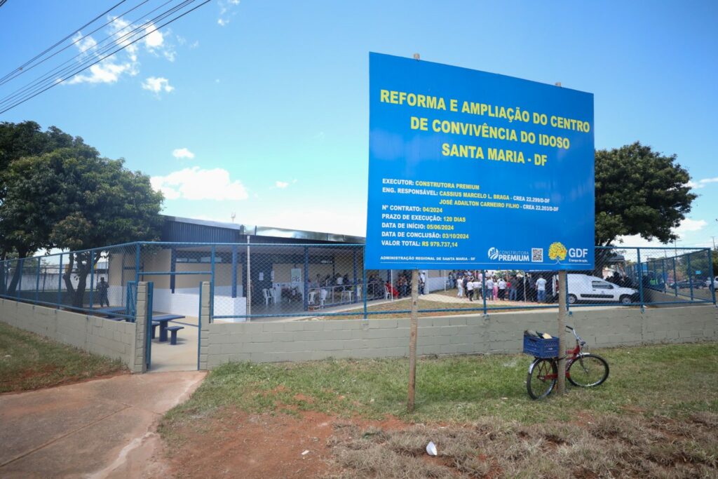 GDF inaugura Centro de Convivência do Idoso reformado em Santa Maria