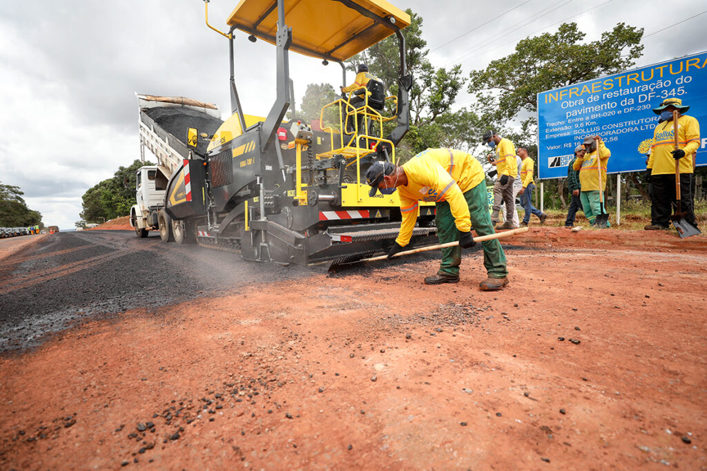DF-345 recebe obras de reforma e melhorias em trecho de 9,6 km em Planaltina