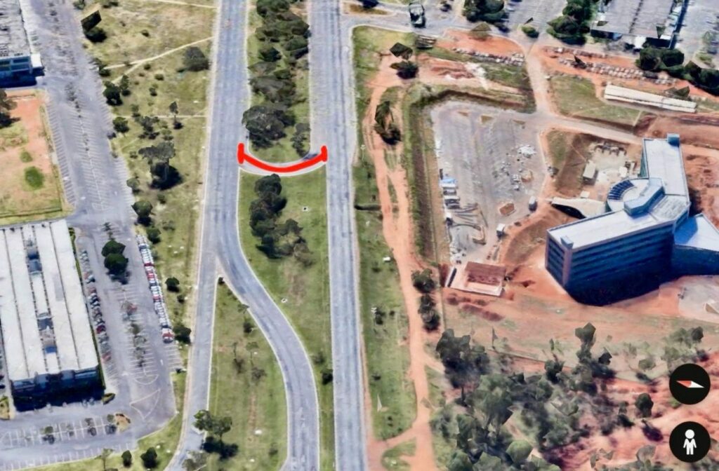 Retorno na Epig será fechado para obras do corredor do BRT