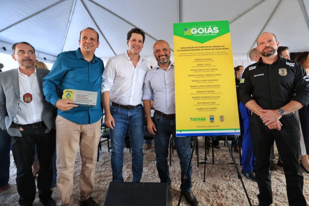 Daniel Vilela inaugura 1ª etapa do complexo de delegacias de Caldas Novas