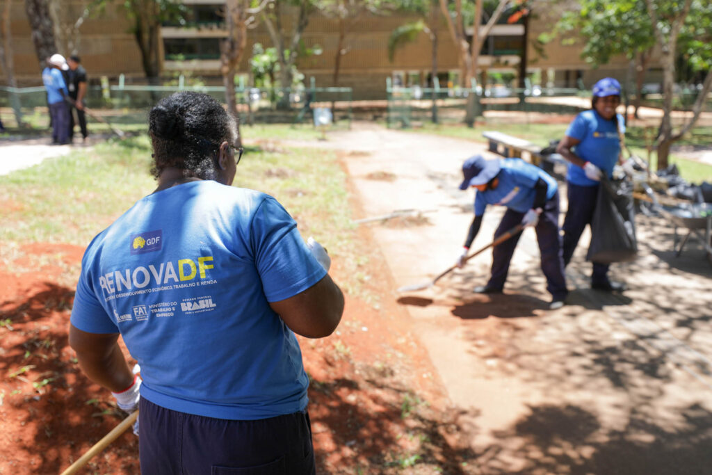 RenovaDF inicia reforma da praça entre as quadras 202/203 Sul