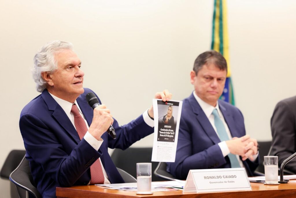 Caiado afirma que PEC da Segurança é “um presente do governo federal para facções criminosas”