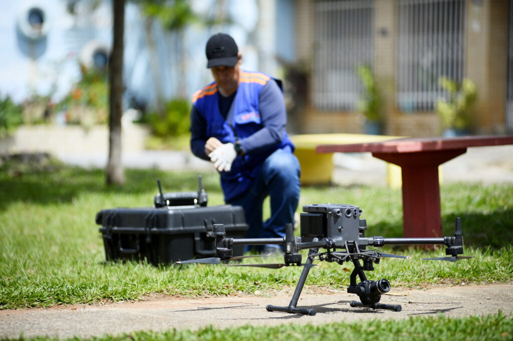 Saúde do DF reforça combate ao mosquito da dengue com uso de drones