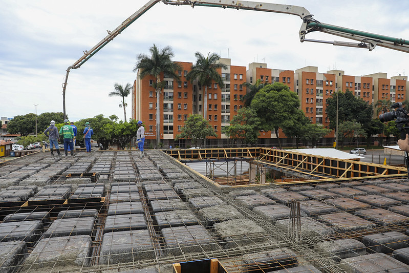 Obras da UPA do Guará avançam e entram na fase de concretagem