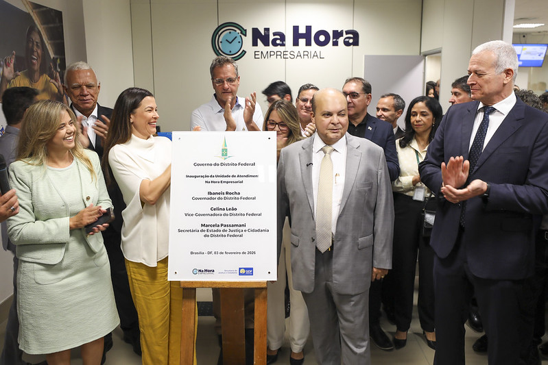 Ibaneis inaugura primeira unidade do Na Hora Empresarial, no Plano Piloto