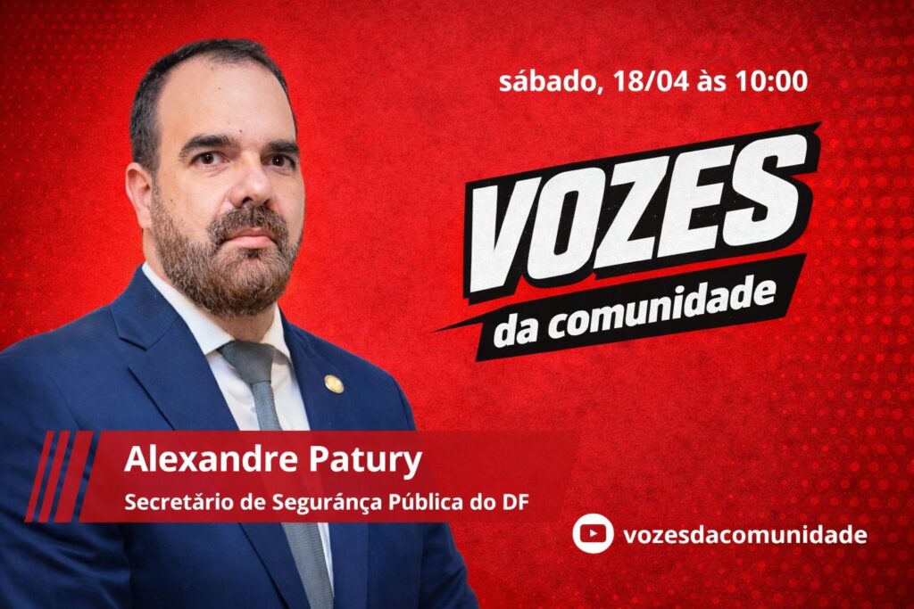Alexandre Patury, secretário de Segurança Pública do DF, no Sabatinão do Povo