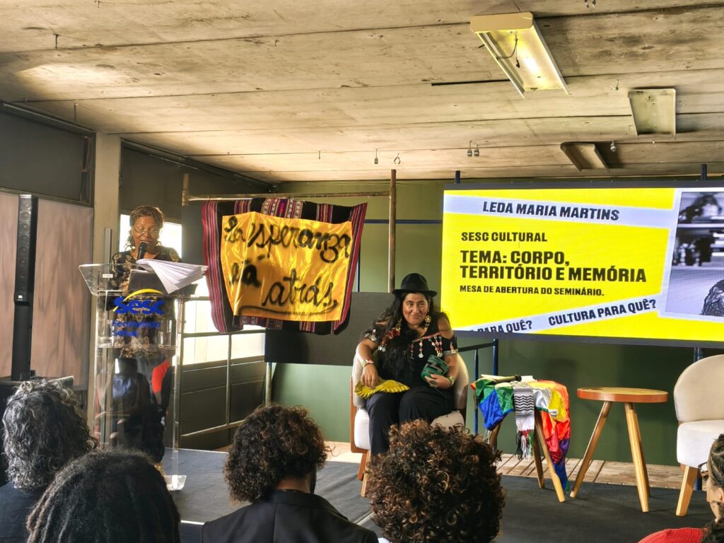 Corpo, território e memória como fundamentos do debate sobre cultura