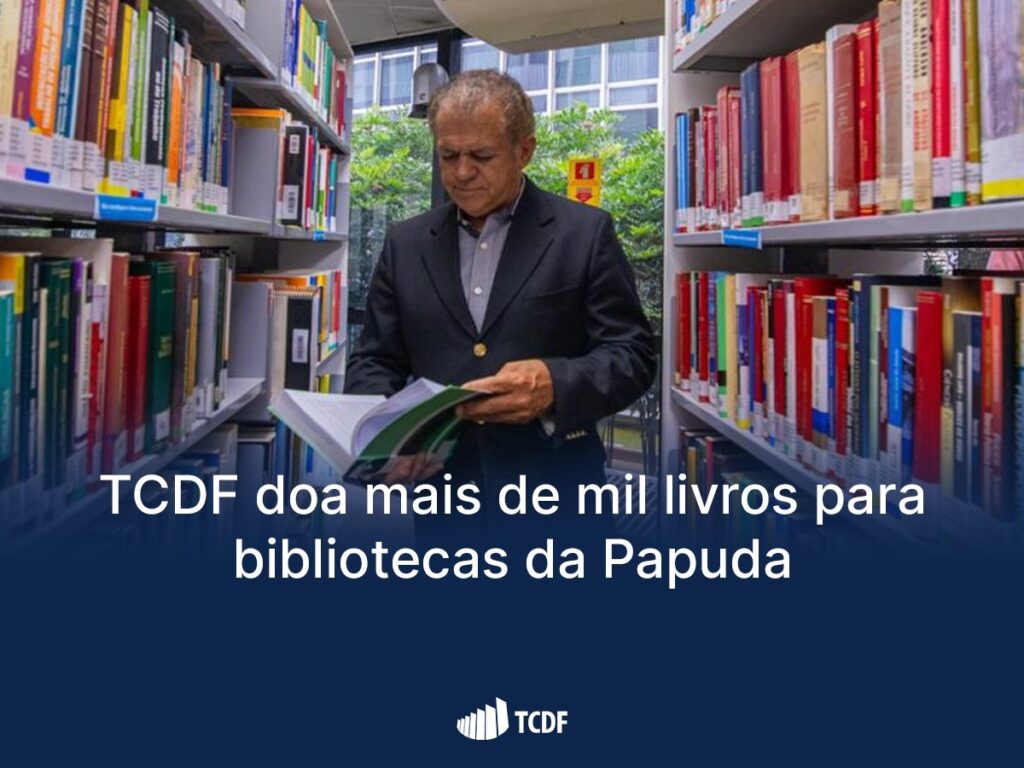 Tribunal de Contas do DF doa mais de mil livros para bibliotecas da Papuda