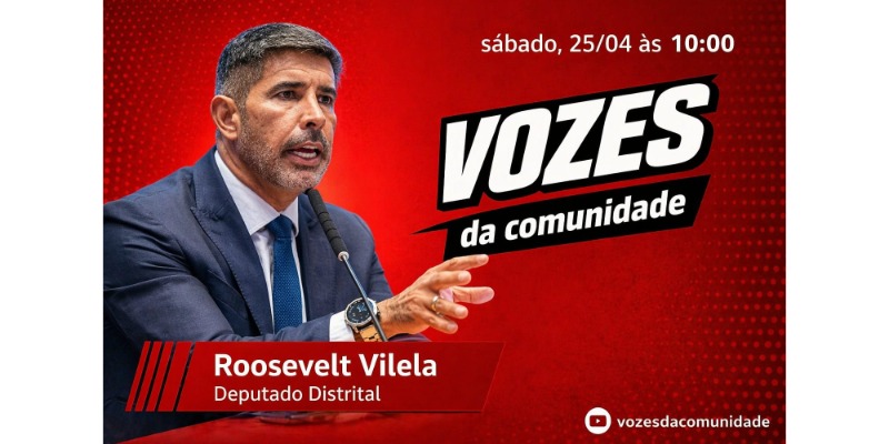 Roosevelt participa do Sabatinão do Povo no Vozes da Comunidade deste sábado