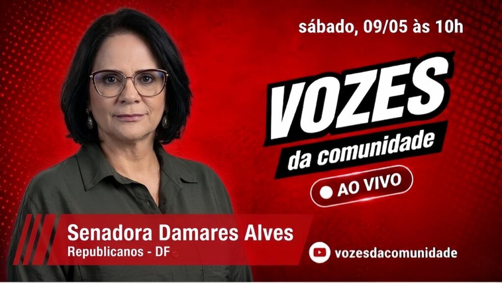 Damares participa de entrevista especial no Vozes da Comunidade neste sábado
