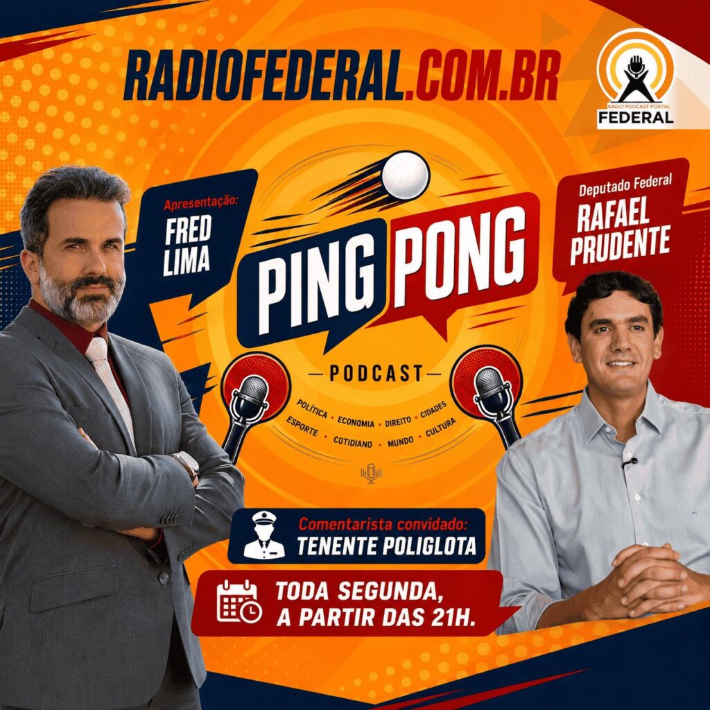Rafael Prudente é o entrevistado do Programa Ping Pong, nesta segunda