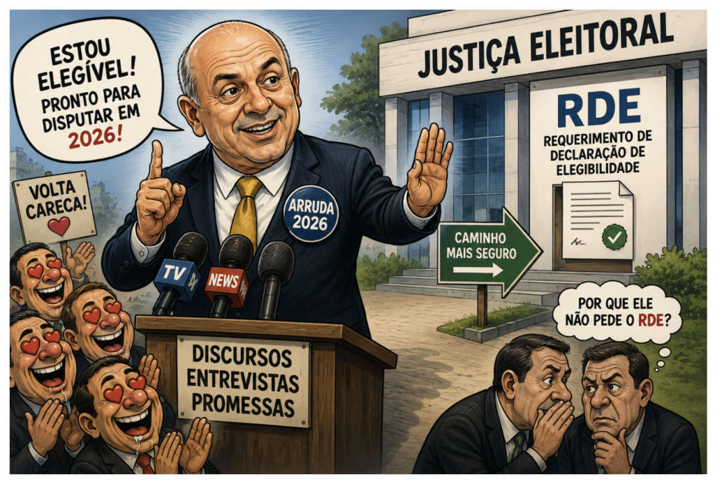 Por que Arruda não pede à Justiça Eleitoral documento que comprove sua elegibilidade