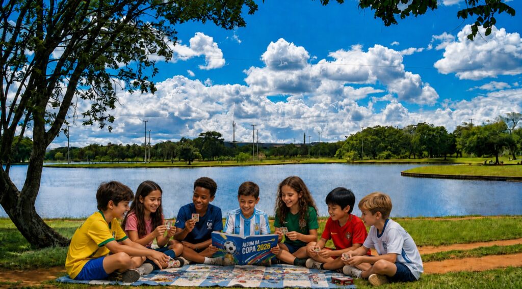 Parque da Cidade recebe evento de troca de figurinhas da Copa
