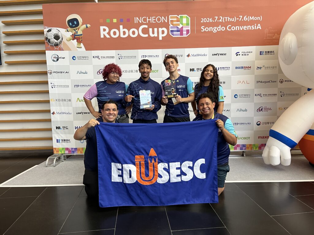EduSesc conquista dois troféus no Mundial de Robótica na Coreia do Sul