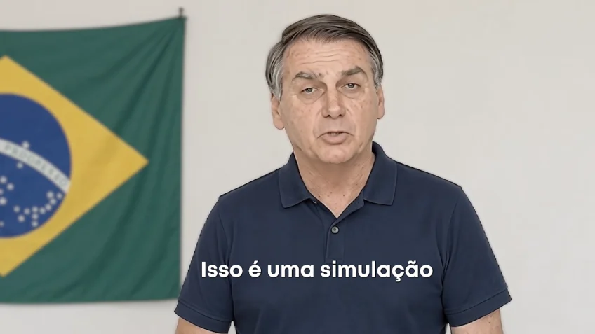 PL exibe vídeo gerado por IA com mensagem de Jair Bolsonaro